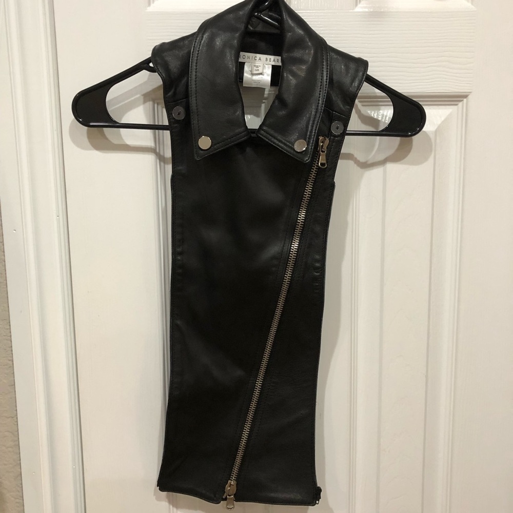Veronica Beard Leather Dickey never used